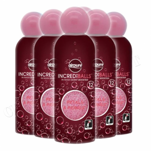 Airpure INCREDiBALLS In-Wash Scent Booster Precious Petals x 6 Washing Laundry