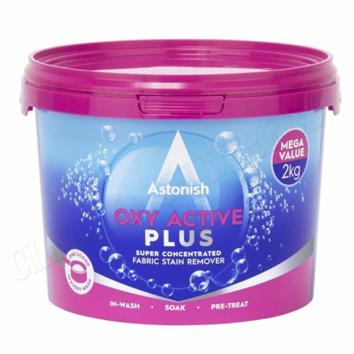 ASTONISH LAUNDRY MULTI-PURPOSE OXY PLUS STAIN REMOVER CLEANER TUB 2KG