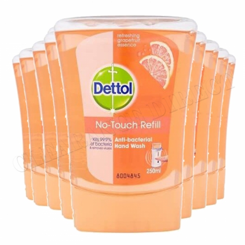 10 X DETTOL NO TOUCH REFILL 250ML ORANGE GRAPEFRUIT CHEAPEST IN THE UK FREE POST