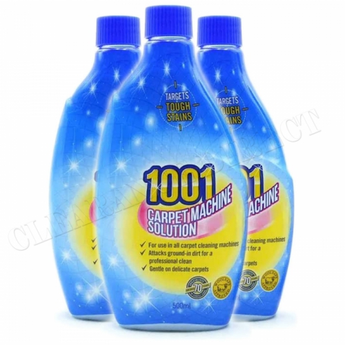 1001 Carpet Machine Shampoo 500ml Targets Tough Stains Professional Clean x 3