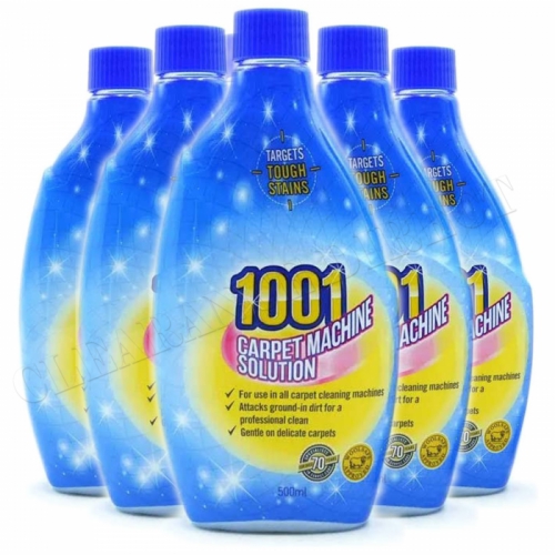 1001 Carpet Machine Shampoo 500ml Targets Tough Stains Professional Clean x 6