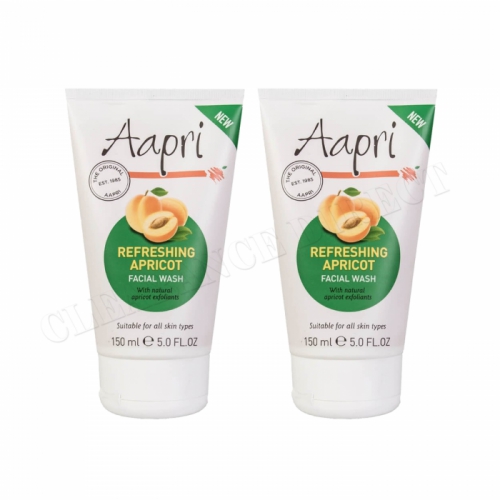 2 x Aapri Refreshing Apricot Facial Wash 150ml - Suitable For All Skin Types