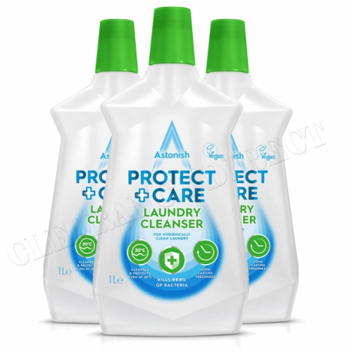 3 X 1L ASTONISH PROTECT+CARE FRESH ANTIBACTERIAL LAUNDRY CLEANSER ADDITIVE