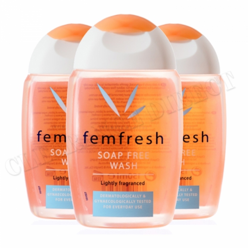 3 x Femfresh Daily Intimate Hygiene Wash Soap Free 150ml Lightly Fragranced