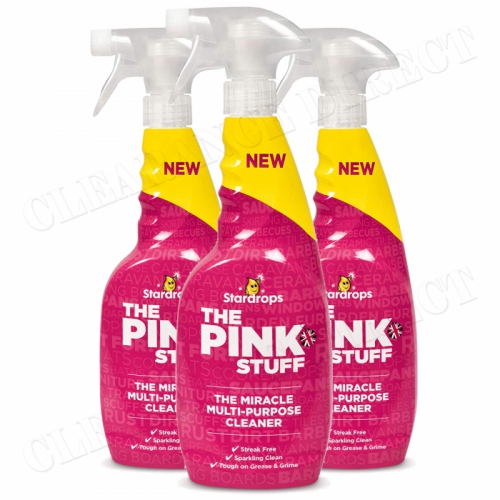 3 x NEW THE PINK STUFF MULTI-PURPOSE TRIGGER CLEANER 750ml