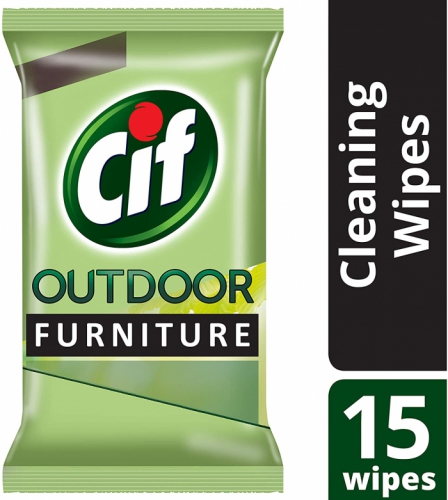 4 x Cif Outdoor Furniture Wipes Garden Upvc Play Equipment Chair Table 60 Wipes 