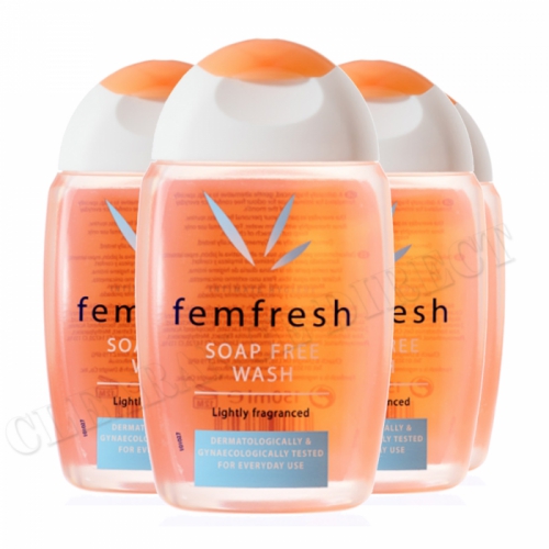 4x Femfresh Daily Intimate Hygiene Wash Soap Free 150ml Lightly Fragranced
