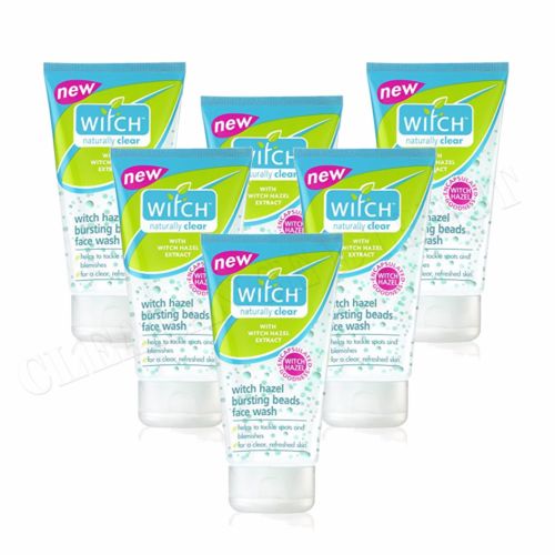 6 Pack Witch Cleansing Gentle Exfoliating Face Wash Natural Hazel Extract 150 ml