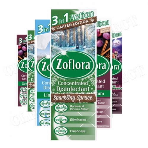 6 X 120ML ZOFLORA CHRISTMAS WINTER COLLECTION DISINFECTANT LIMITED EDT 2021