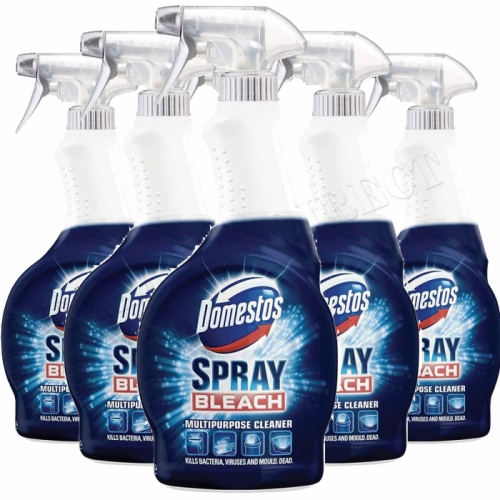 6pk of 450ml Domestos Multi-Purpose Cleaner Spray Kills 99.99% Bacteria & Virus