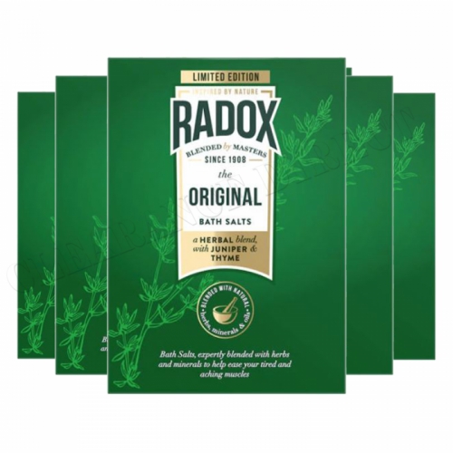 6 pks Radox Original Bath Salts 400g - Limited edition herbal soak juniper thyme