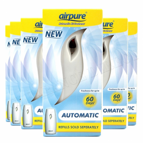 6 x Airpure Automatic Air Freshener Unit Machine Home (Airwick Compatible)