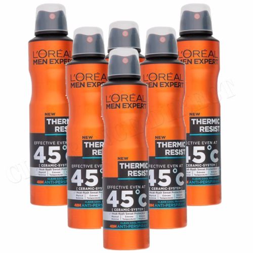 6 x L’Oreal Men Expert Thermic Resist 48H Anti-Perspirant Deodorant 250ml