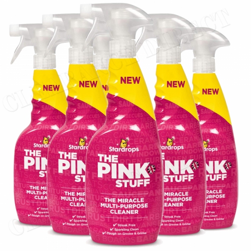 6 x NEW THE PINK STUFF MULTI-PURPOSE TRIGGER CLEANER 750ml