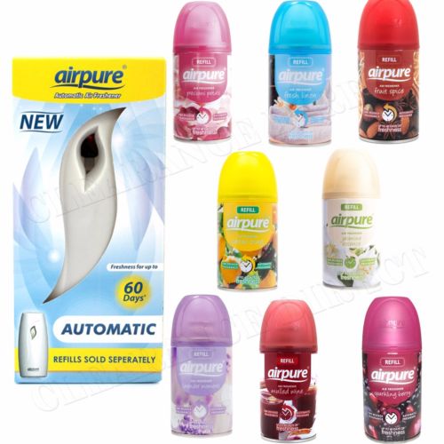 AIRPURE AUTOMATIC AIR FRESHENER UNIT MACHINE AND REFILL SCENT AIRWICK COMPATIBLE