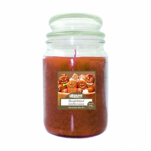 AIRPURE CANDLE GINGERBREAD 510g 75-90hr BURN TIME