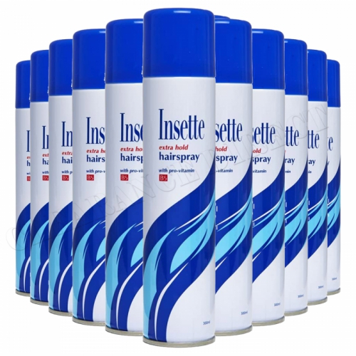 Insette Extra Hold Hair Spray With Pro-Vitamin B5 300ML / Pack Of 12