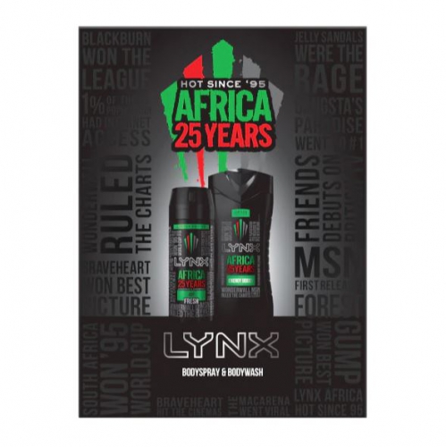 Lynx Africa Gift Set, The Perfect Present For Men, Boys And Teenagers, Duo Pack