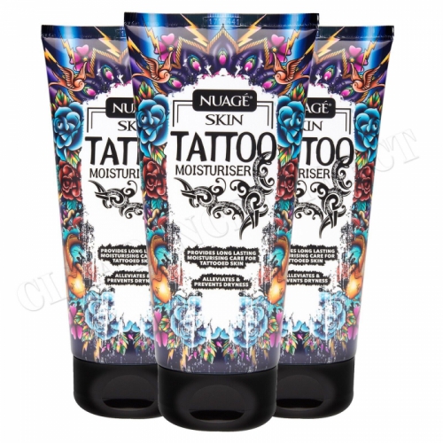 Nuage Skin Tattoo Moisturiser and Aftercare Lotion, Tattoo Cream 150ml x 3