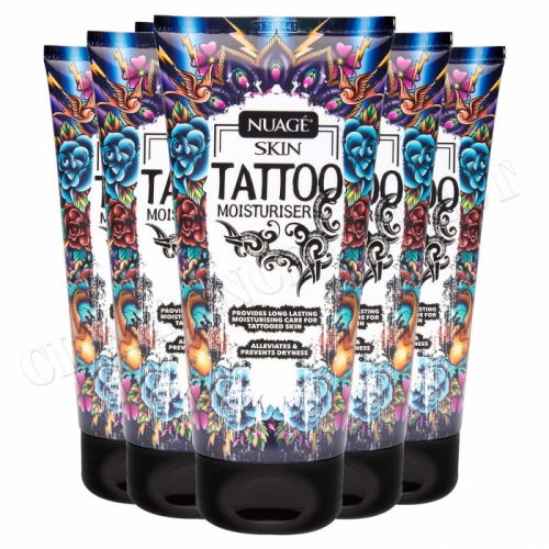 Nuage Skin Tattoo Moisturiser and Aftercare Lotion, Tattoo Cream 150ml x 6