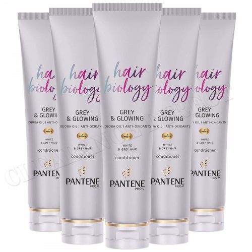 PANTENE HAIR BIOLOGY, GREY AND GLOWING CONDITIONER For White & Grey Hair 6 Pack