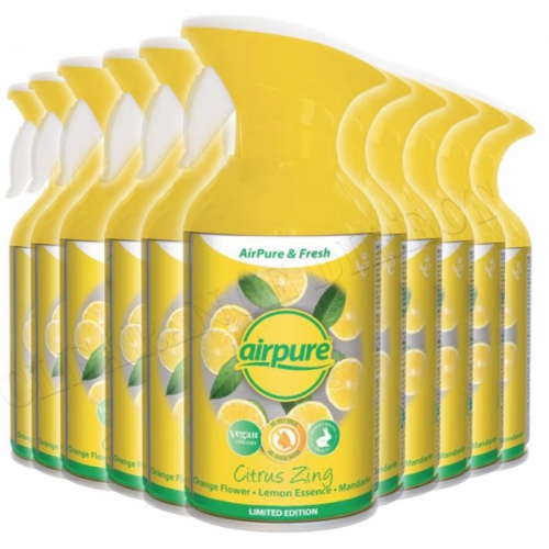 Picture 1 of 2 Hover to zoom Have one to sell? Sell it yourself 12 x AIRPURE CITRUS ZING FRAGRANCE TRIGGER AIR FRESHENER 250ml