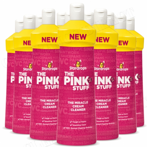 THE PINK STUFF THE MIRACLE CREAM CLEANER TOUGH ON STAINS 500ML x 12