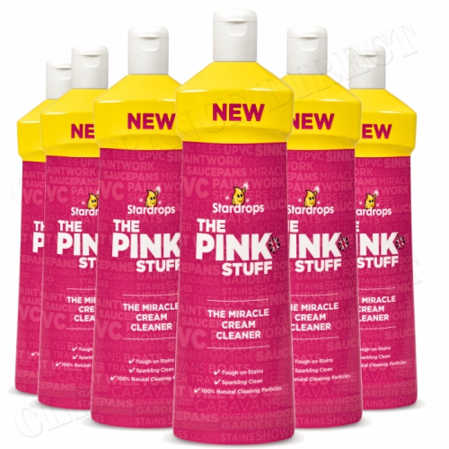 THE PINK STUFF THE MIRACLE CREAM CLEANER TOUGH ON STAINS 500ML x 6