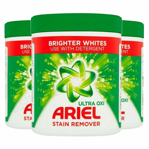 Ultra Oxi Ariel Stain Remover, - Brighter Whites Use With Detergent 1kg x 3